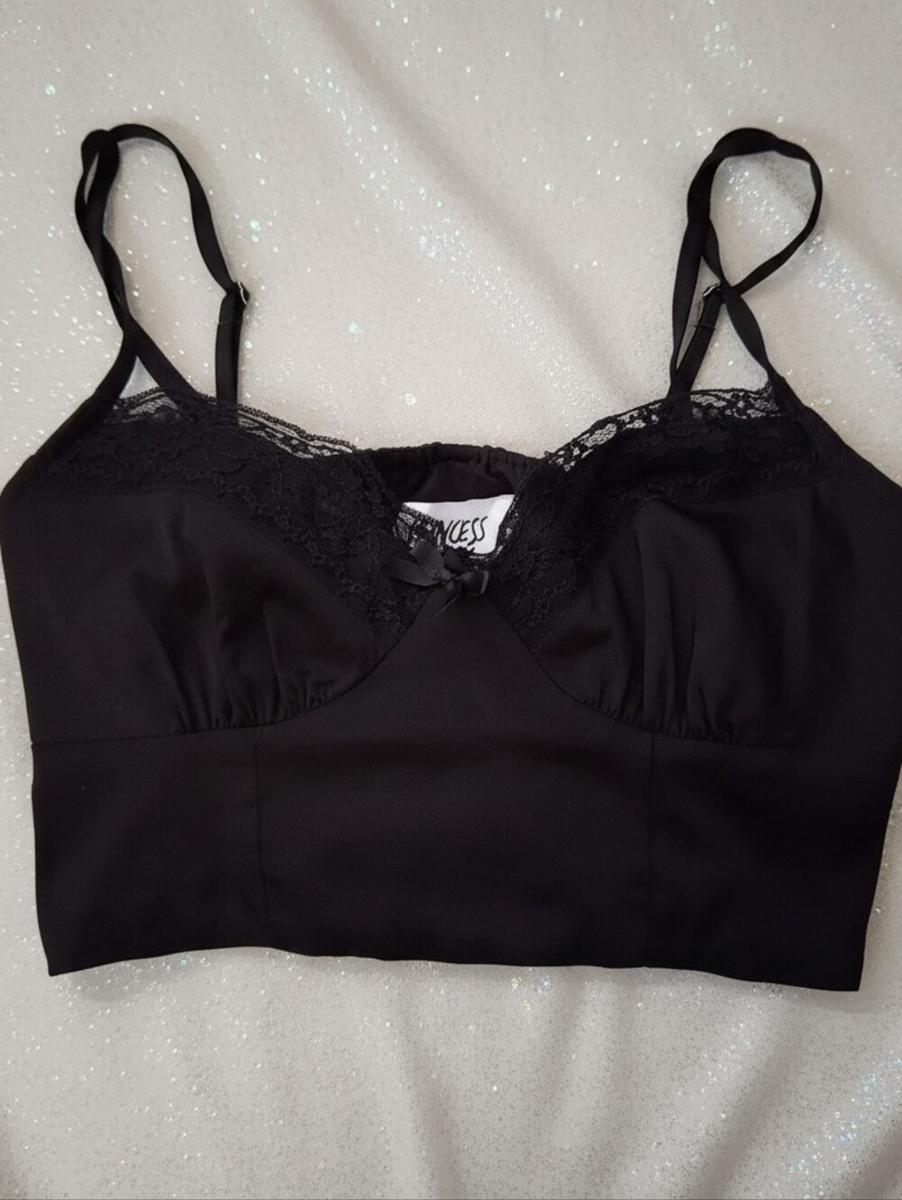 Princess Polly Black Lace Cami
